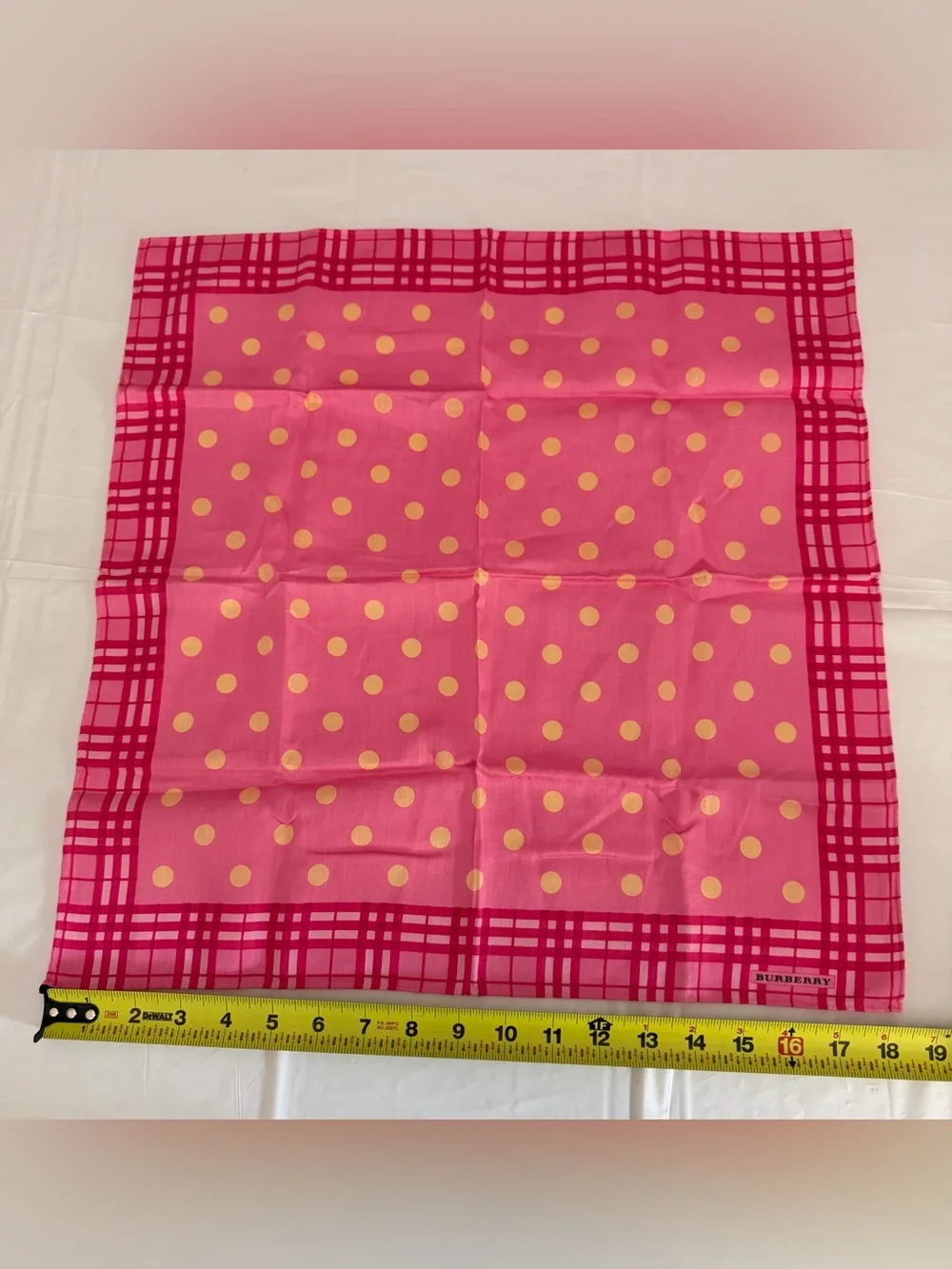 Burberry pink handkerchief